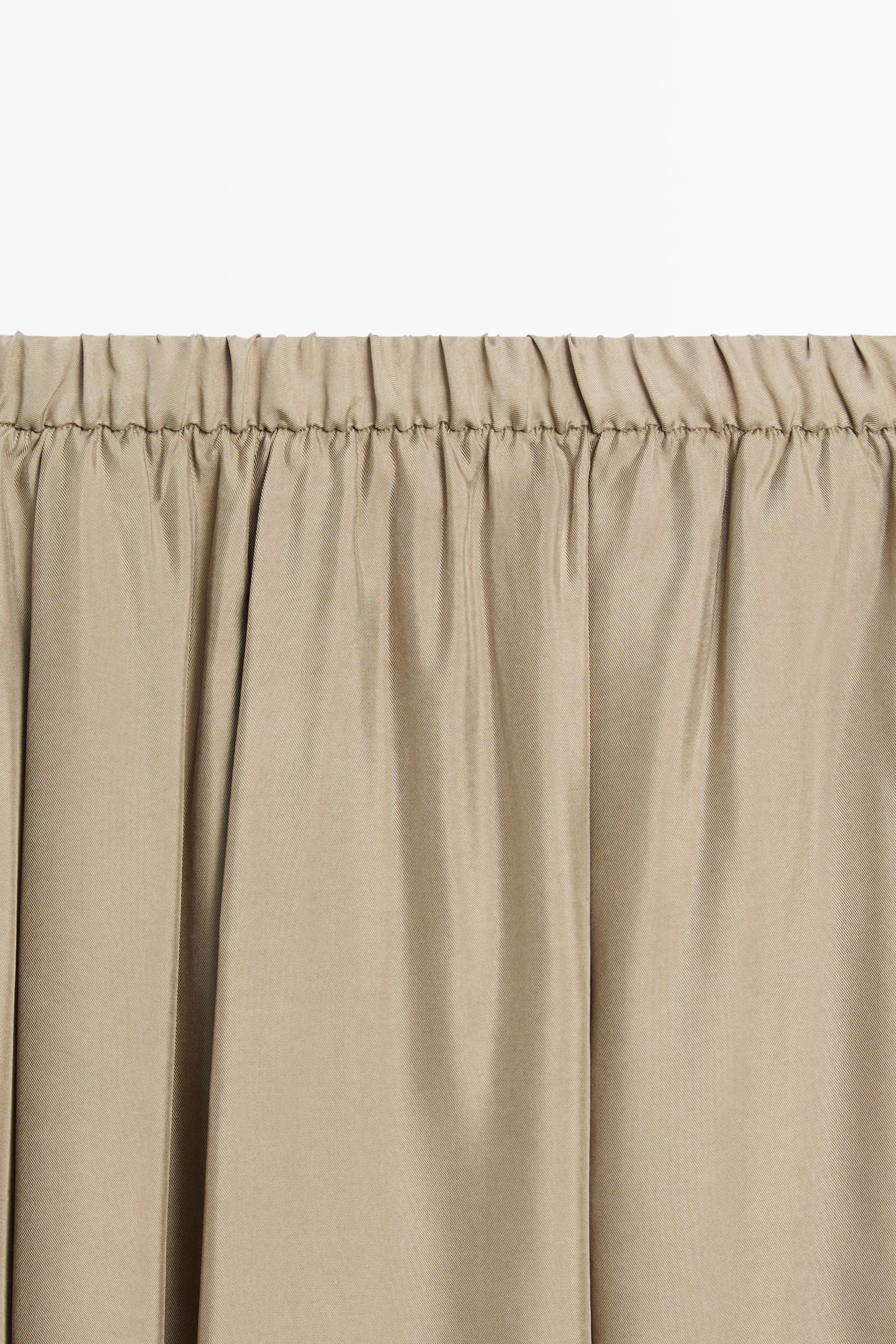 Jupe midi fluide élastique